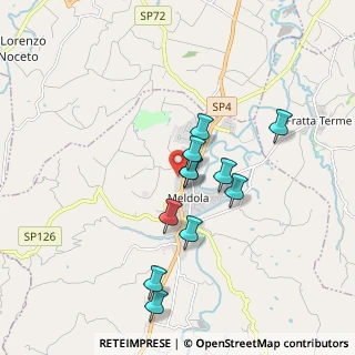 Mappa Via Vincenzo Bellini, 47014 Meldola FC, Italia (1.55091)