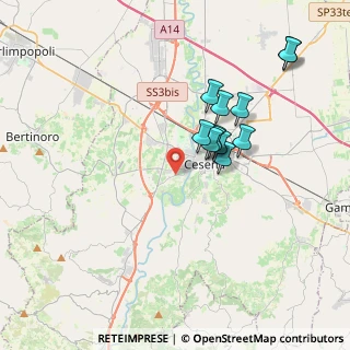 Mappa Via Savio, 47023 Cesena FC, Italia (3.32167)