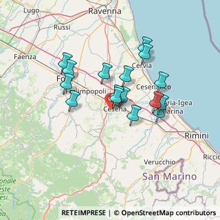 Mappa Via Savio, 47023 Cesena FC, Italia (11.99938)