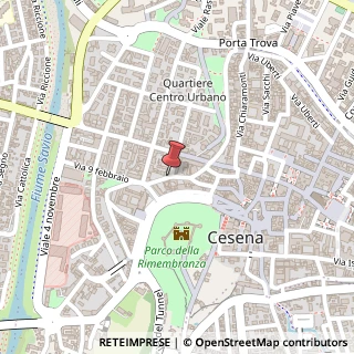 Mappa Via Mura Porta Fiume, 45, 47521 Cesena, Forlì-Cesena (Emilia Romagna)