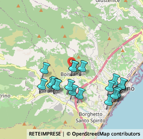 Mappa Via Berruti, 17054 Boissano SV, Italia (2.001)