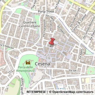 Mappa Via Carbonari,  1, 47023 Cesena, Forlì-Cesena (Emilia Romagna)
