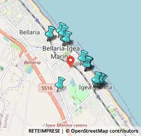 Mappa Via Dandolo, 47814 Bellaria-Igea Marina RN, Italia (0.75)