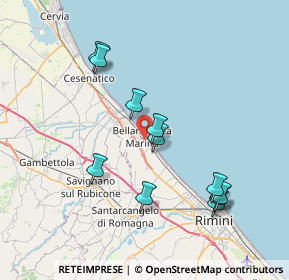 Mappa Via Dandolo, 47814 Bellaria-Igea Marina RN, Italia (7.53636)