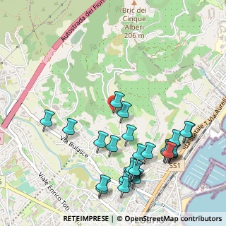 Mappa Via Costino Montecarmelo, 17025 Loano SV, Italia (0.62593)