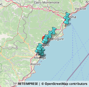 Mappa Via Costino Montecarmelo, 17025 Loano SV, Italia (9.33364)