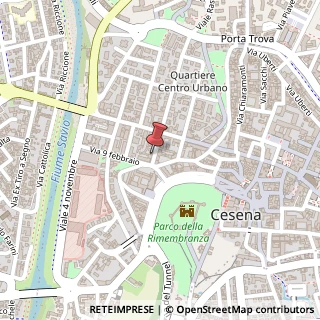 Mappa Via Fratelli Rosselli, 20, 47521 Cesena, Forlì-Cesena (Emilia Romagna)
