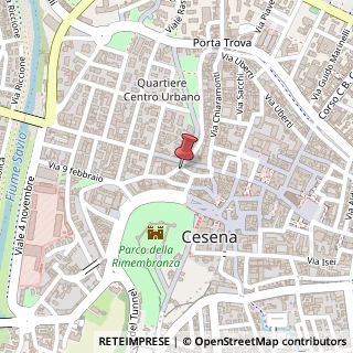Mappa Vicolo Tavernelle, 5, 47521 Cesena, Forlì-Cesena (Emilia Romagna)