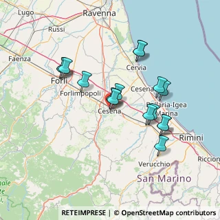 Mappa Corso Gastone Sozzi, 47023 Cesena FC, Italia (13.6325)