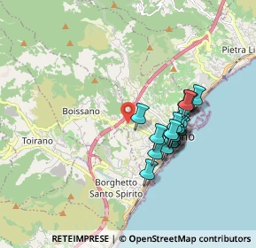 Mappa SP 25, 17025 Loano SV, Italia (1.533)