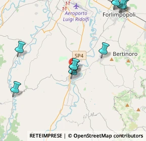 Mappa Via Fornaci, 47014 Meldola FC, Italia (5.78077)