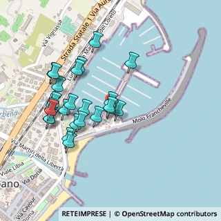 Mappa Molo centrale porto di, 17025 Loano SV, Italia (0.216)