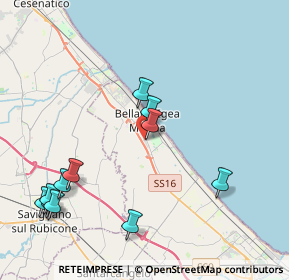 Mappa Via Augusto Urbinati, 47814 Bellaria-Igea Marina RN, Italia (4.72182)