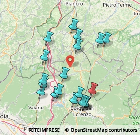Mappa Via Covigliaio Camaggianica, 50033 Firenzuola FI, Italia (16.003)