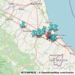 Mappa Via Viareggio, 47522 Cesena FC, Italia (9.39071)