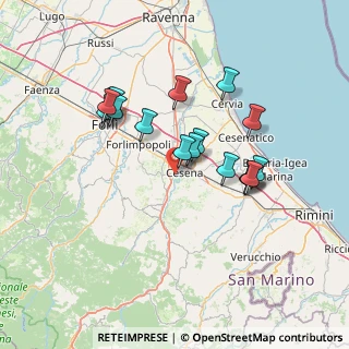 Mappa Via Viareggio, 47522 Cesena FC, Italia (13.25471)