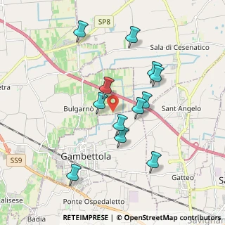 Mappa Via Branchise, 47035 Gambettola FC, Italia (1.7625)