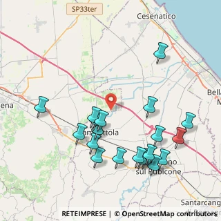 Mappa Via Branchise, 47035 Gambettola FC, Italia (4.4995)