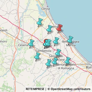 Mappa Via Branchise, 47035 Gambettola FC, Italia (5.82571)