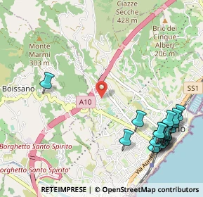 Mappa Via degli Alpini, 17025 Loano SV, Italia (1.428)