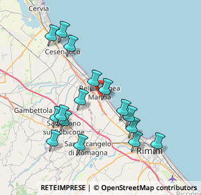 Mappa Via Luzzatti, 47814 Bellaria-Igea Marina RN, Italia (7.84125)