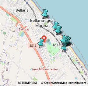 Mappa Via Luzzatti, 47814 Bellaria-Igea Marina RN, Italia (0.8575)