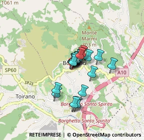 Mappa Via Balosce, 17054 Boissano SV, Italia (0.513)