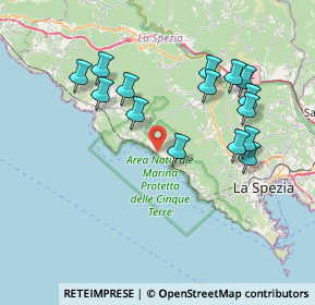 Mappa 19018 Vernazza SP, Italia (7.692)