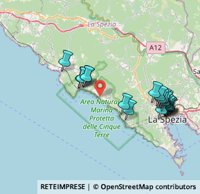 Mappa 19018 Vernazza SP, Italia (8.0795)