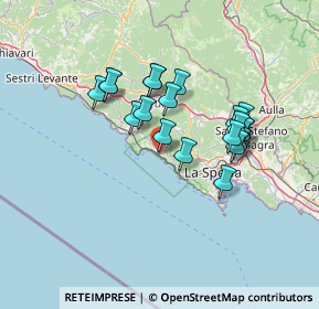 Mappa 19018 Vernazza SP, Italia (11.8975)