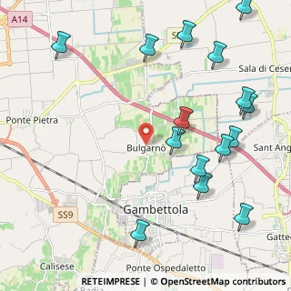 Mappa Via Seconda Bulgarnò, 47035 Gambettola FC, Italia (2.72067)