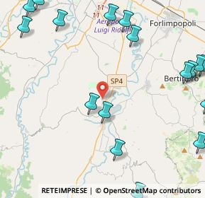 Mappa Via A. Moro, 47014 Meldola FC, Italia (6.67579)