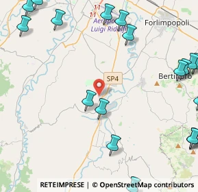 Mappa Via A. Moro, 47014 Meldola FC, Italia (6.698)