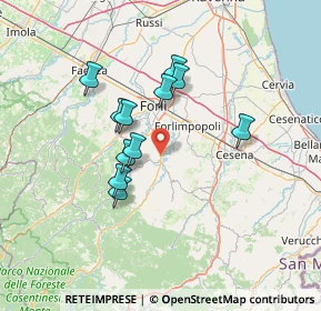 Mappa Via A. Moro, 47014 Meldola FC, Italia (11.67818)