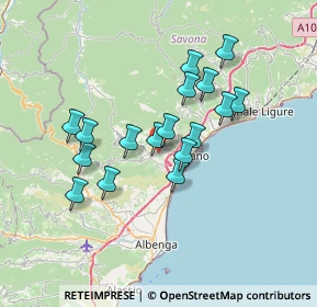 Mappa Via Maccagne, 17055 Toirano SV, Italia (6.01176)