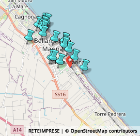 Mappa Unnamed Road, 47814 Bellaria-Igea Marina RN, Italia (1.7135)