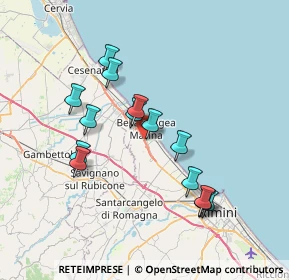 Mappa Siamo a, 47814 Bellaria-Igea Marina RN, Italia (6.83143)