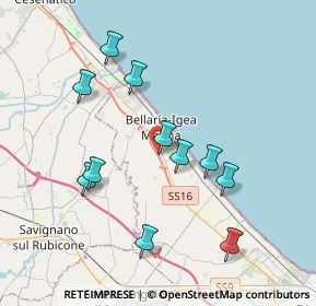 Mappa Siamo a, 47814 Bellaria-Igea Marina RN, Italia (3.76182)