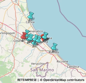 Mappa Siamo a, 47814 Bellaria-Igea Marina RN, Italia (9.14818)