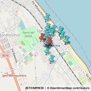 Mappa Via Aldo Moro, 47814 Bellaria-Igea Marina RN, Italia (0.266)