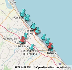 Mappa Piazzale Falcone e, 47814 Bellaria-Igea Marina RN, Italia (6.449)