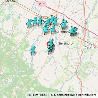 Mappa Via S. Giovanni, 47014 Meldola FC, Italia (6.2745)