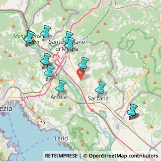 Mappa Via Pratolino, 19038 Sarzana SP, Italia (4.73857)