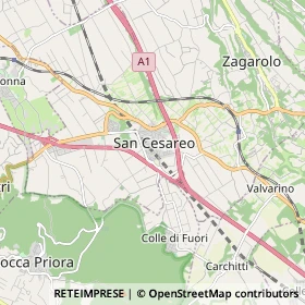 Mappa San Cesareo