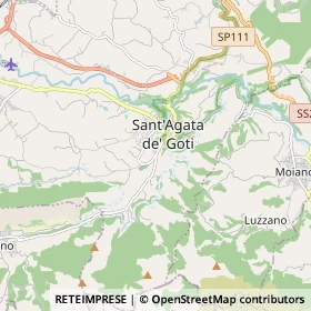 Mappa Sant'Agata de' Goti