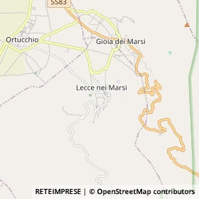 Mappa Lecce nei Marsi