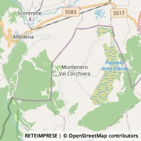 Mappa Montenero Val Cocchiara