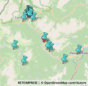 Mappa Via Ladinia, 32046 San Vito di Cadore BL, Italia (9.3105)