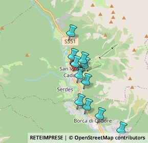 Mappa Strada Statale 51 di Alemagna, 32046 San Vito di Cadore BL, Italia (1.44909)