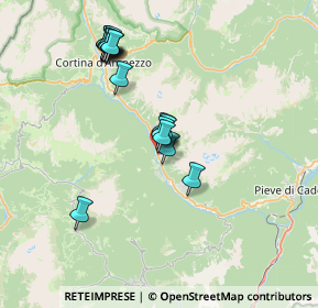 Mappa Strada Statale 51 di Alemagna, 32046 San Vito di Cadore BL, Italia (6.70125)